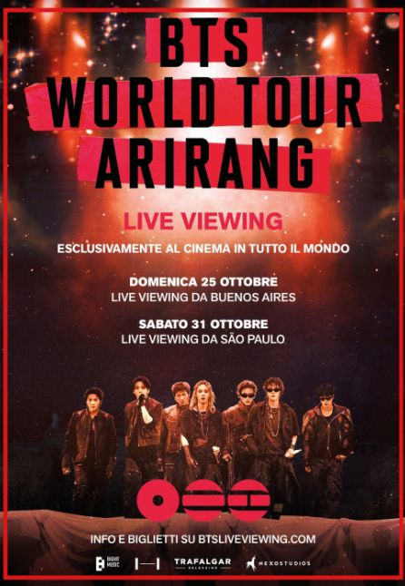 BTS - World tour Arirang in Buenos Aires e Sao Paulo C.A.